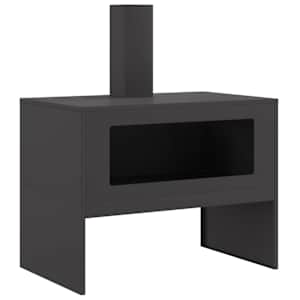 vidaXL L&otilde;kkekoht Must 80 x 50 x 96 cm K&uuml;lmvalmistatud teras