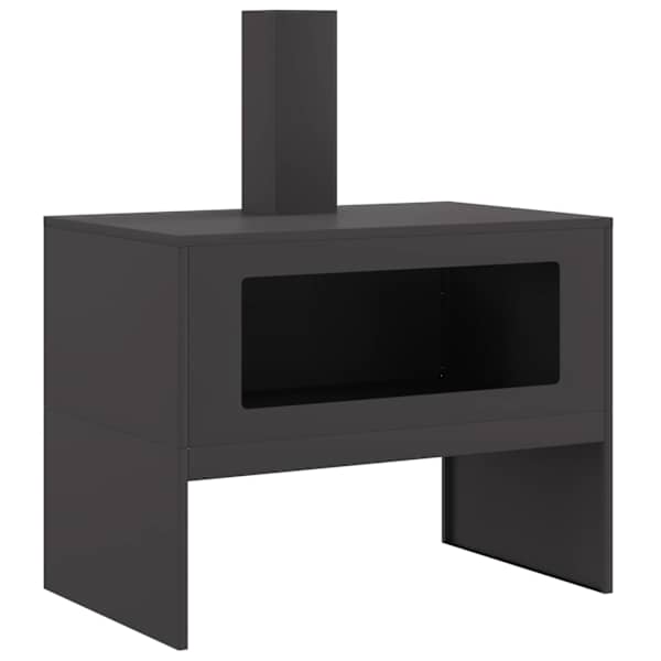vidaXL L&otilde;kkekoht Must 80 x 50 x 96 cm K&uuml;lmvalmistatud teras