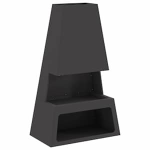 vidaXL Tulekauss Must 60 x 35 x 100 cm terase t&uuml;&uuml;p