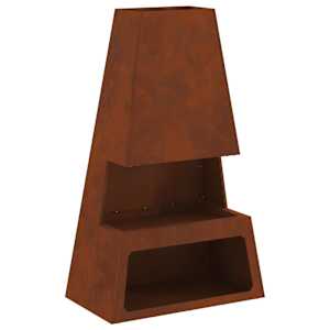 vidaXL Tulekauss Rooste 60 x 35 x 100 cm terase t&uuml;&uuml;p