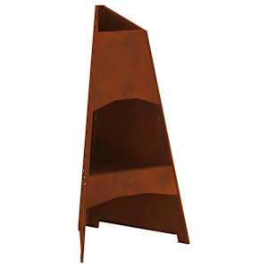 vidaXL Tulekauss Rooste 50 x 50 x 95 cm terase t&uuml;&uuml;p