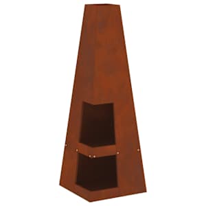 vidaXL Tulekauss Rooste 35 x 35 x 100 cm