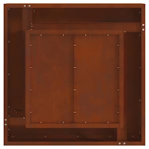 Ohniště Hnědá 60 x 60 x 30 cm Povětrnostně odolná ocel - obrázek 10