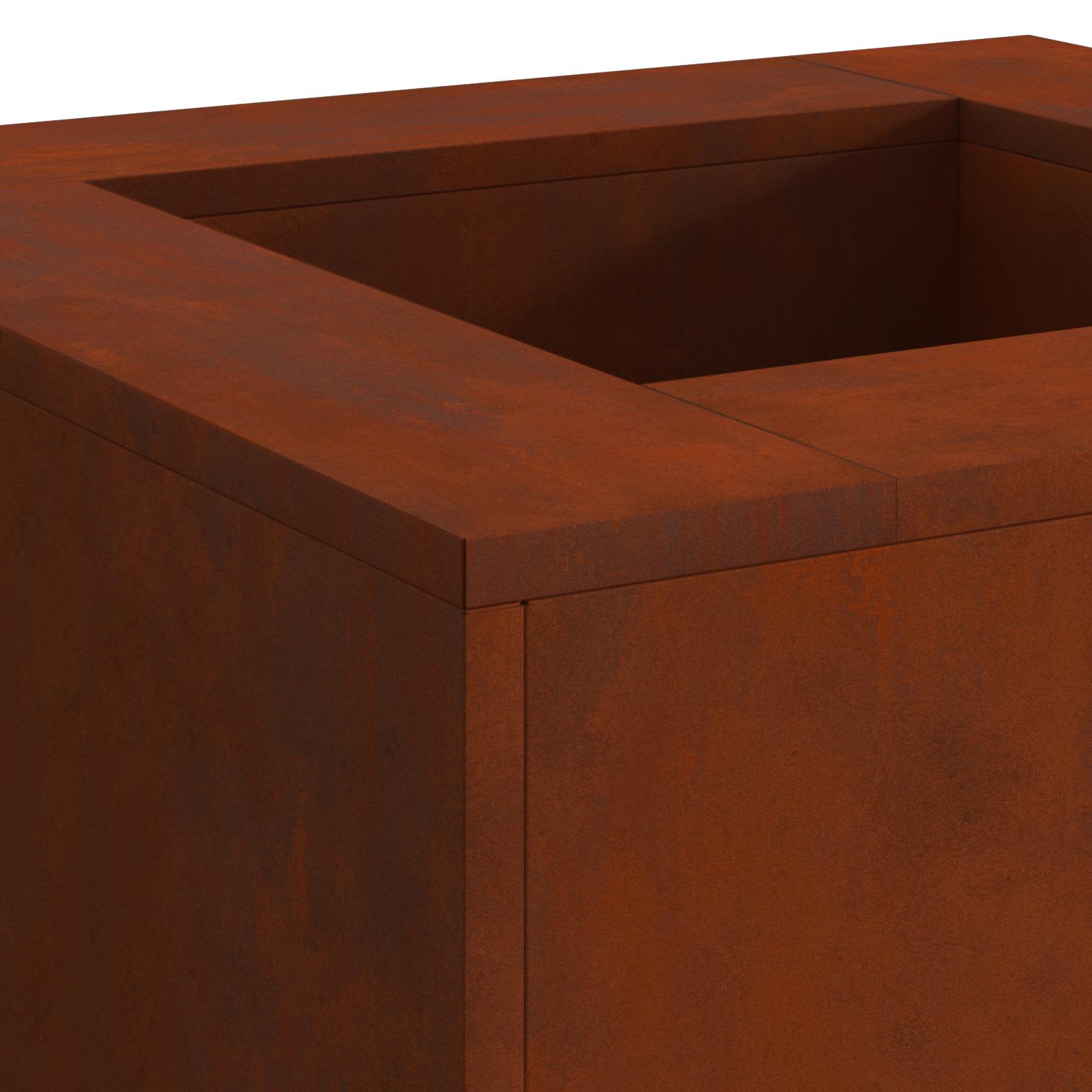 Tulisija Ruskea 80 x 80 x 40 cm Kulunut Teräs - Image 8