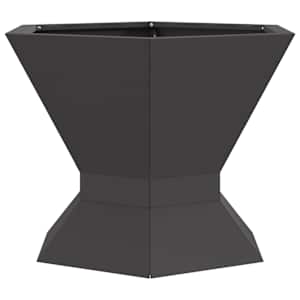 vidaXL Tulekauss Must 50 x 50 x 40 cm Ilmastikukindel teras