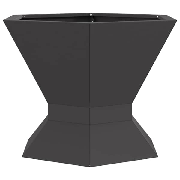 vidaXL Tulekauss Must 50 x 50 x 40 cm Ilmastikukindel teras