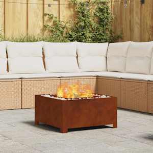 Ogenj Rjava 60 x 60 x 30 cm Vremensko odporno jeklo