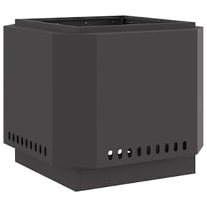 vidaXL Suitsuvaba tulekauss Must 58 x 58 x 51 cm K&uuml;lmvalmistatud teras