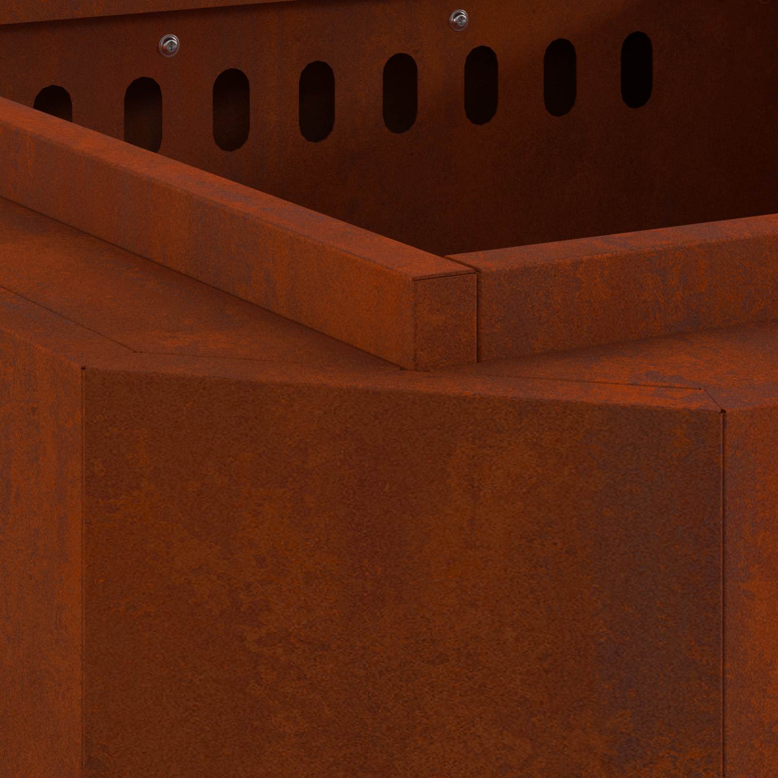 Savuuttomat nuotio Ruskea 58 x 58 x 51 cm Kulunut Teräs - Image 8