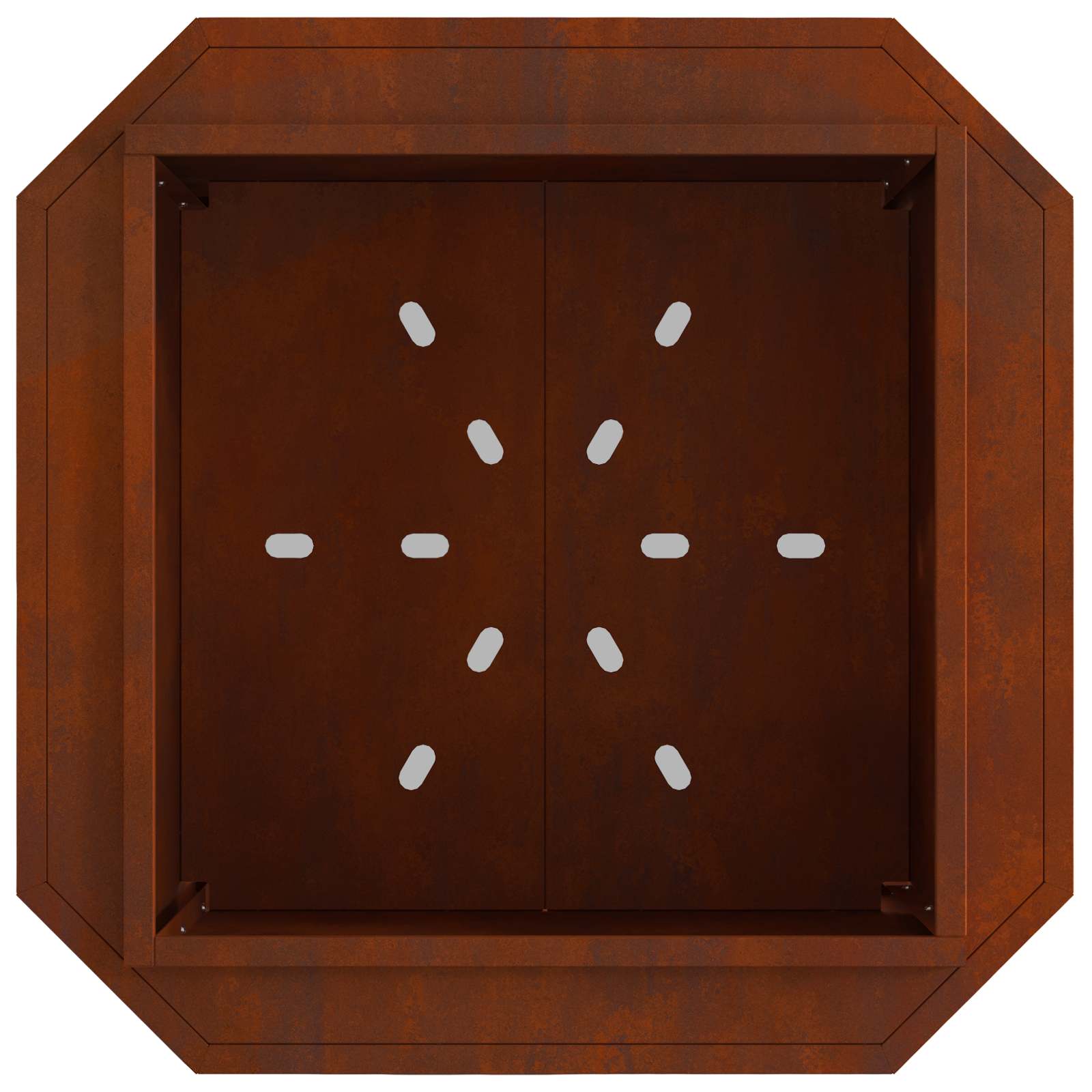 Savuuttomat nuotio Ruskea 58 x 58 x 51 cm Kulunut Teräs - Image 7