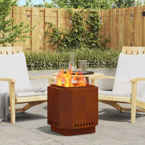 Peč za ogenj brez dima Rjava 48 x 48 x 51 cm