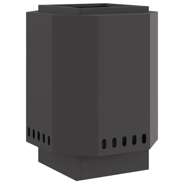 vidaXL Suitsuvaba tulekauss Must 38 x 38 x 51 cm Ilmastikukindel teras