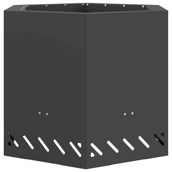 vidaXL Suitsuvaba tulekauss Must 58 x 58 x 51 cm Ilmastikukindel teras