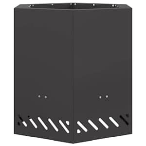 vidaXL Suitsuvaba tulekauss Must 48 x 48 x 51 cm Ilmastikukindel teras
