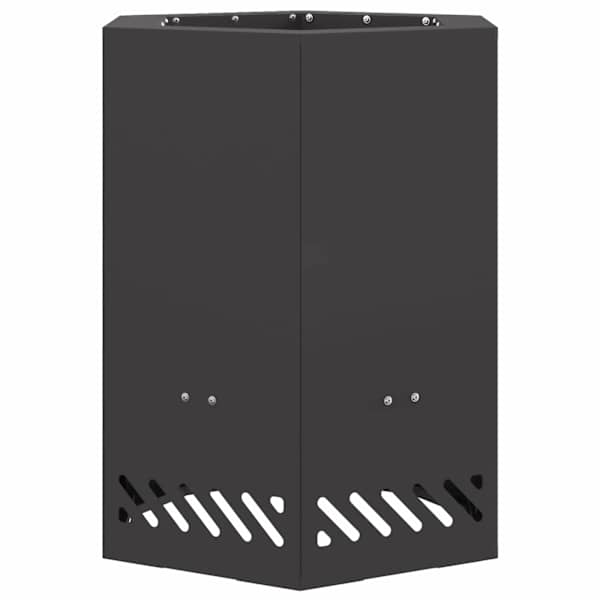 vidaXL Suitsuvaba tulekauss Must 38 x 38 x 51 cm Ilmastikukindel teras
