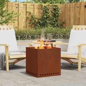 Peč za ogenj brez dima Rjava 48 x 48 x 50 cm