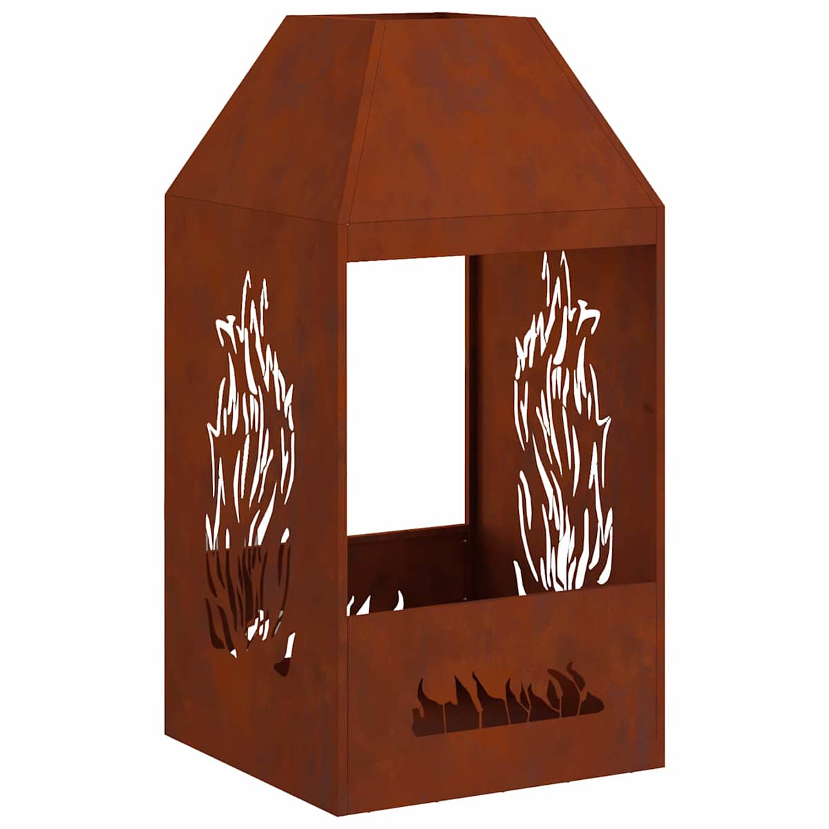 Ildskål Rusten 50 x 50 x 100 cm Cortenstål - Billede 2