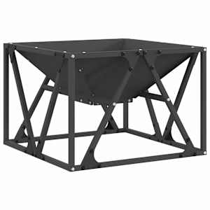 vidaXL Tulekauss Must 50 x 50 x 35 cm terase t&uuml;&uuml;p