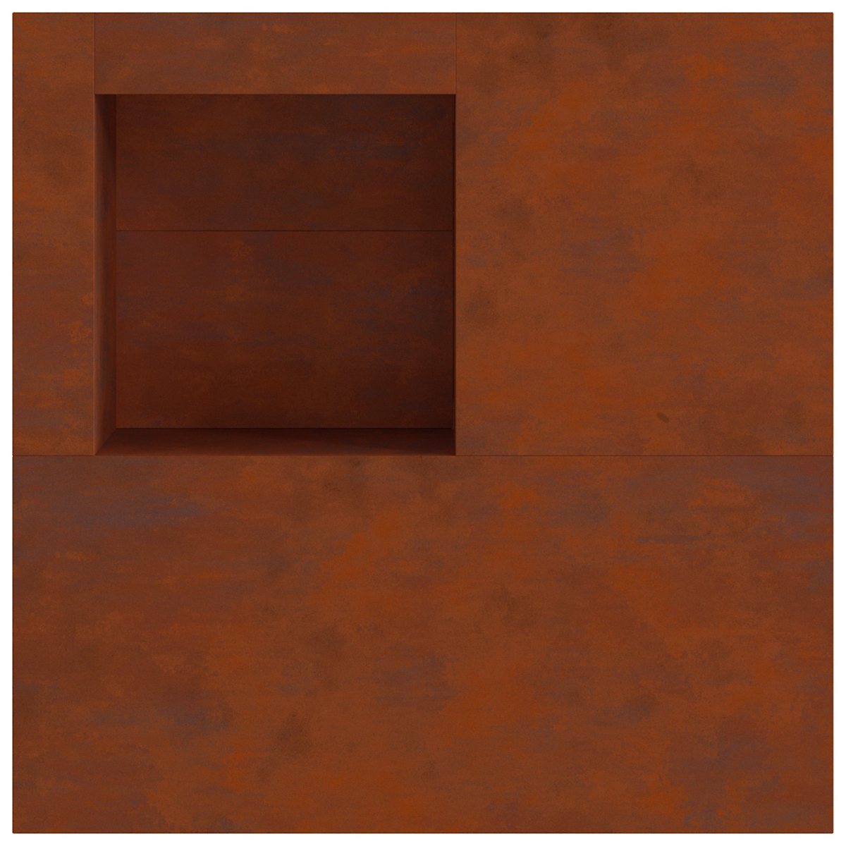 Bålsted Rusten 100 x 100 x 30 cm Cortenstål - Billede 9