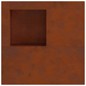 Ohniště Hnědá 100 x 100 x 30 cm Povětrnostně odolná ocel - obrázek 9