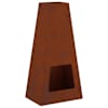 vidaXL Tulekauss Rooste 50 x 35 x 100 cm Ilmastikukindel teras