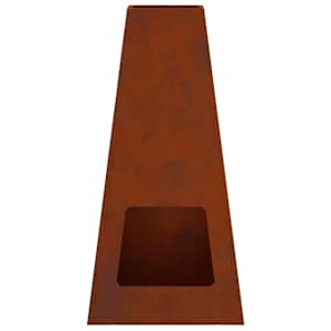 Ohniště Hnědá 50 x 35 x 100 cm Povětrnostně odolná ocel - obrázek 6
