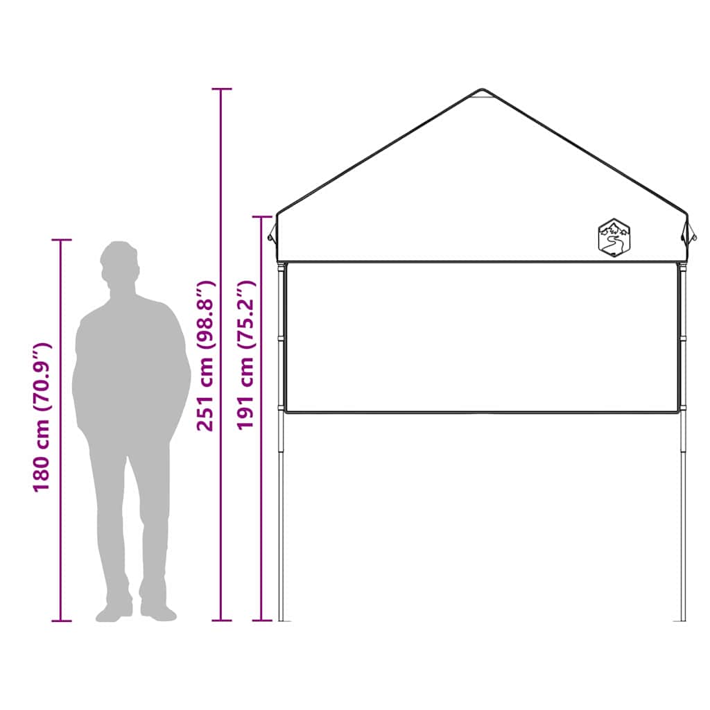 Luifeltent Oranje 200 x 200 cm Oxford stof image 12