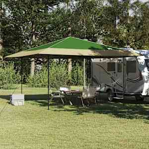 Nadstrešni šotor Zelena 395 x 395 x 251 cm blago