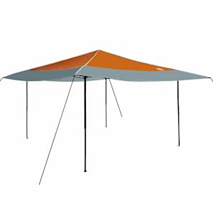 vidaXL Katuse telk 395 x 395 x 251 cm Oranž kangas