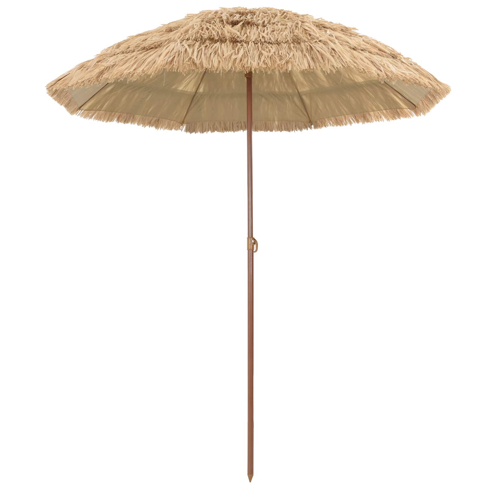 Thumbnail - vidaXL Strandparasol Natur 255 x 255 x 255 cm Polyester und Stahl