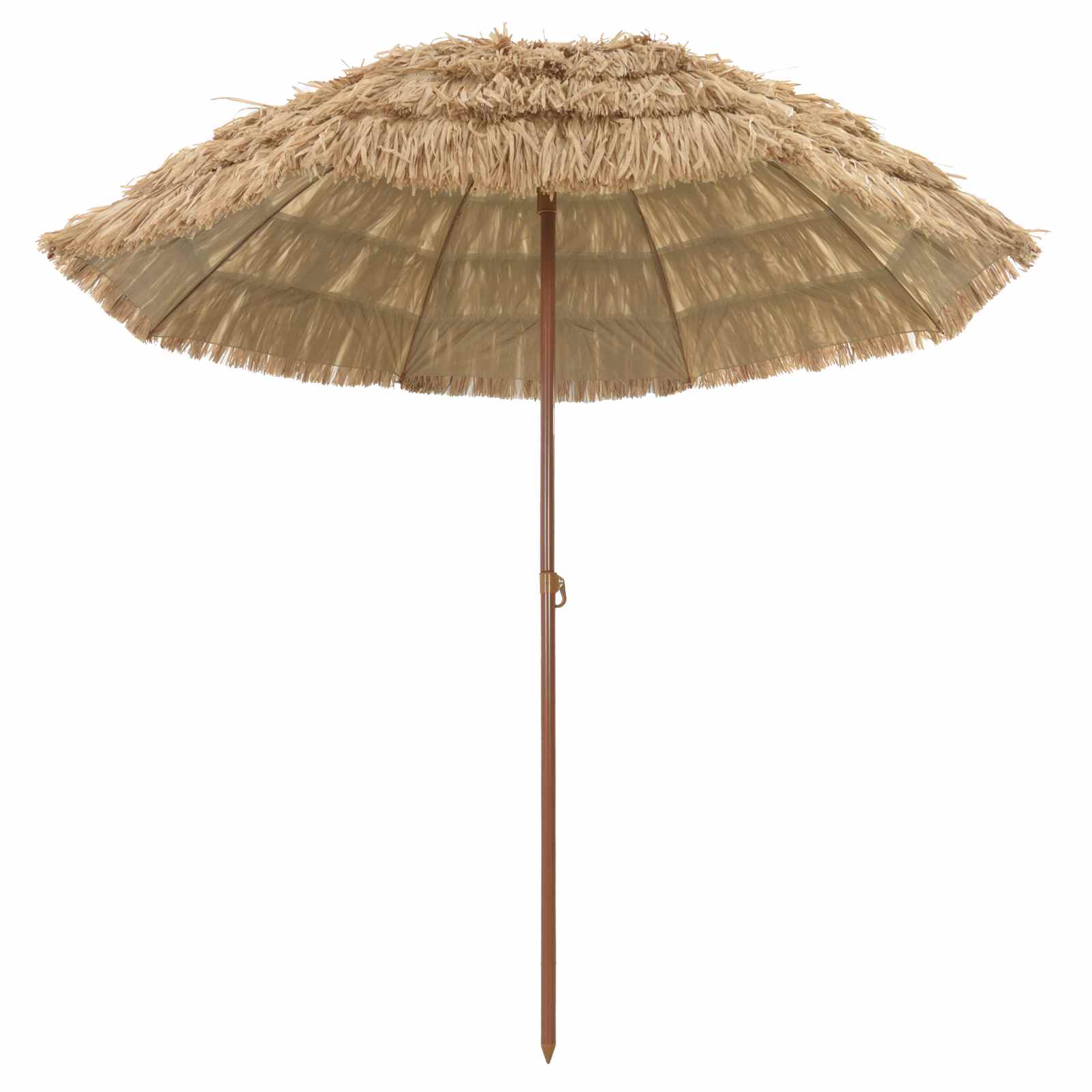 Thumbnail - vidaXL Strandparasol Natur 255 x 255 x 255 cm Polyester und Stahl