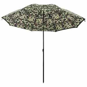 Rybářský deštník 290 x 225 cm Oxford Polyester Maskáčová - obrázek 3