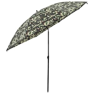 Rybářský deštník 290 x 225 cm Oxford Polyester Maskáčová - obrázek 4
