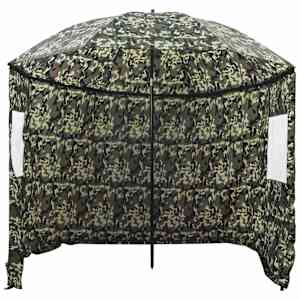 Rybářský deštník 290 x 225 cm Oxford Polyester Maskáčová - obrázek 6