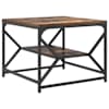 vidaXL Kohvilaud Suitsetatud tamm 51 x 50 x 40 cm