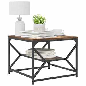 Konferenční stolek Kouřový dub 51 x 50 x 40 cm - obrázek 3