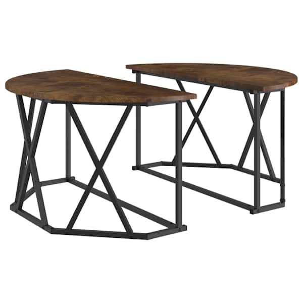 vidaXL Kohvilaud Suitsetatud tamm 80 x 80 x 42 cm