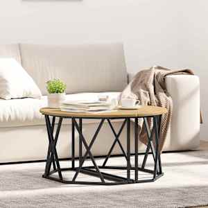 Klubska miza Umetni hrast 80 x 80 x 42 cm