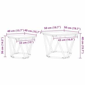 Sada odkládacích stolků 2 pcs Sonoma dub - obrázek 10