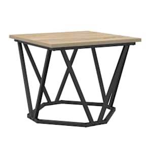Konferenční stolek 3 pcs Sonoma dub Inženýrské dřevo a ocel - obrázek 6