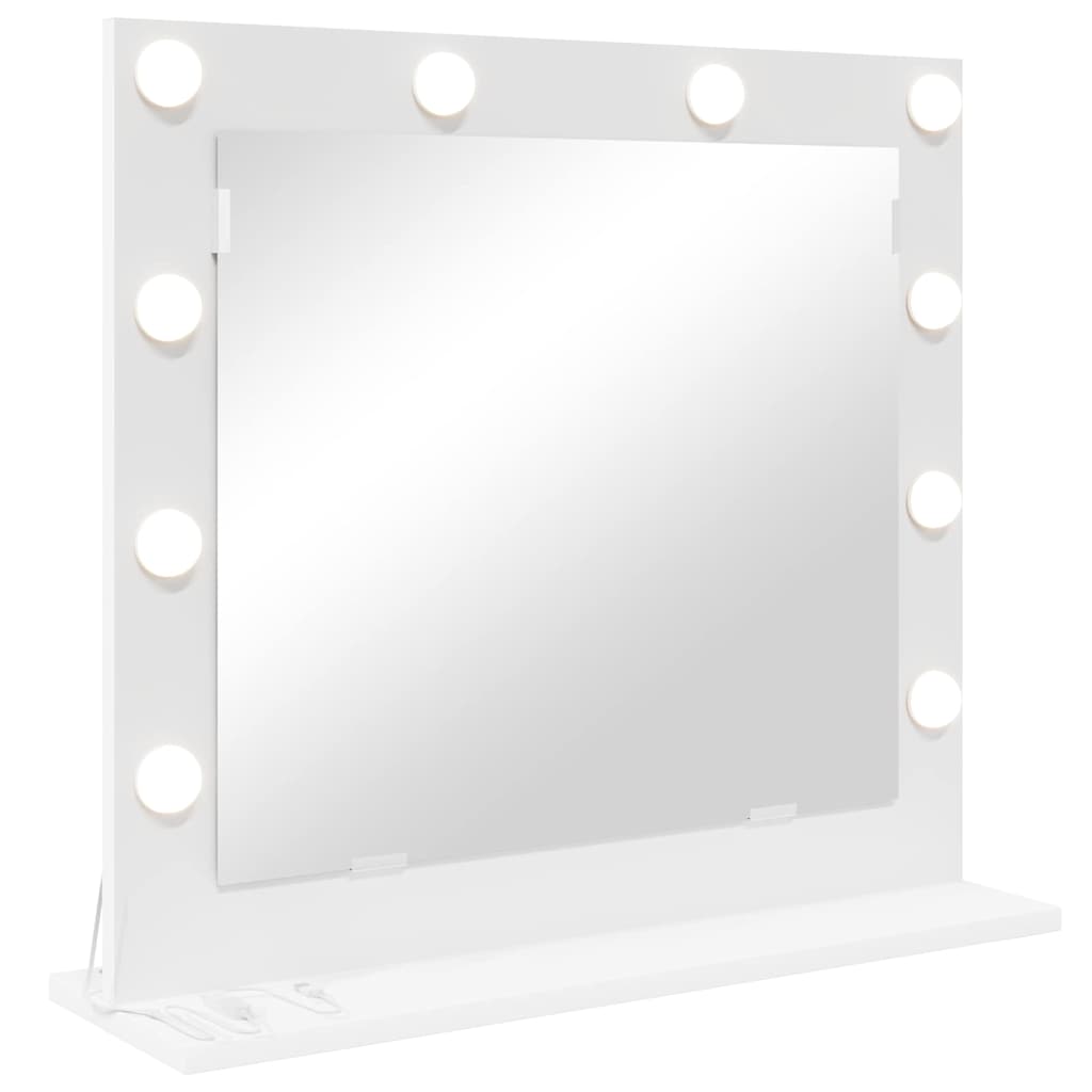 Peili LED-valoilla Valkoinen 60x55x18 cm