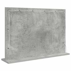Toaletní zrcadlo Obdélníkový Betonově šedá 80 x 55 x 18 cm - obrázek 6