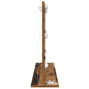 Toaletní zrcadlo Obdélníkový Staré dřevo 80 x 55 x 18 cm - obrázek 5
