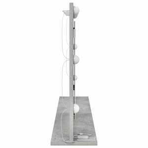 Toaletní zrcadlo Obdélníkový Betonově šedá 100 x 55 x 18 cm - obrázek 5