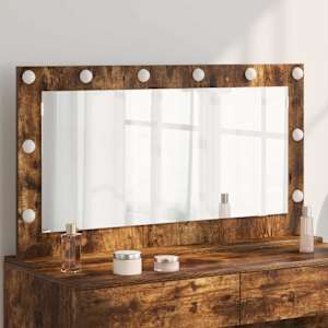 Ogledalo za toaletno mizico Dimljeni oreh 100 x 55 x 18 cm