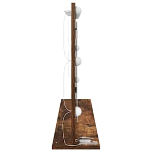 Toaletní zrcadlo Obdélníkový Kouřový dub 100 x 55 x 18 cm - obrázek 5