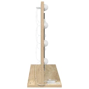 Toaletní zrcadlo Obdélníkový Sonoma dub 60 x 45 x 18 cm - obrázek 5