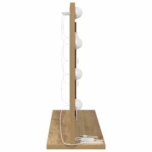 Toaletní zrcadlo Obdélníkový Artisanový dub 60 x 45 x 18 cm - obrázek 5