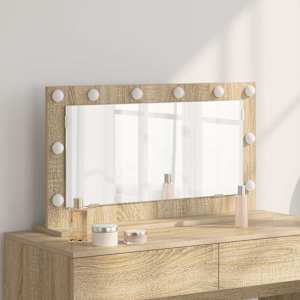 Ogledalo za toaletno mizico Sonoma hrast 80 x 45 x 18 cm