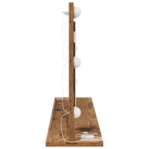 Toaletní zrcadlo Obdélníkový Staré dřevo 80 x 45 x 18 cm - obrázek 5